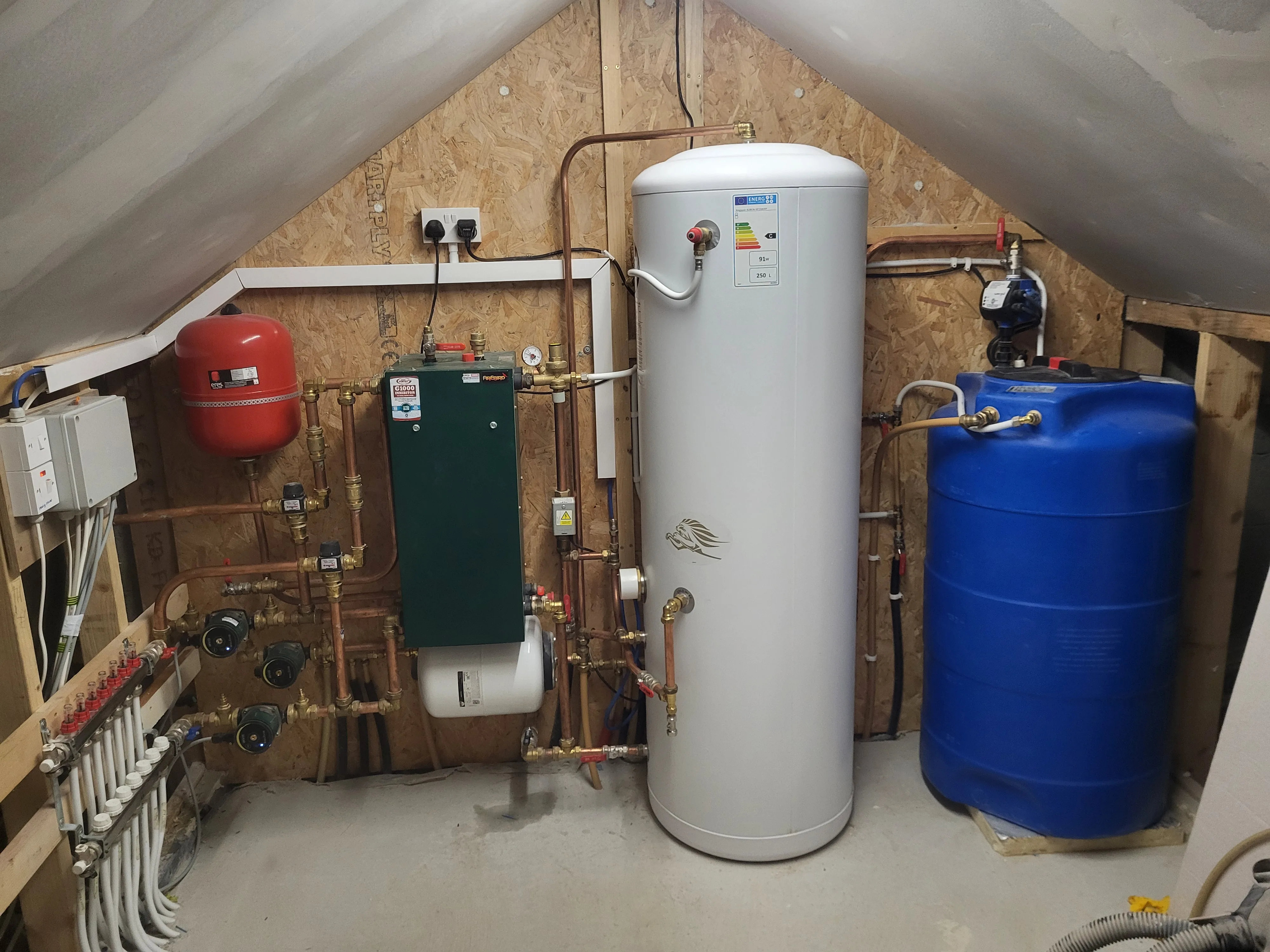 Boiler and plant room installation