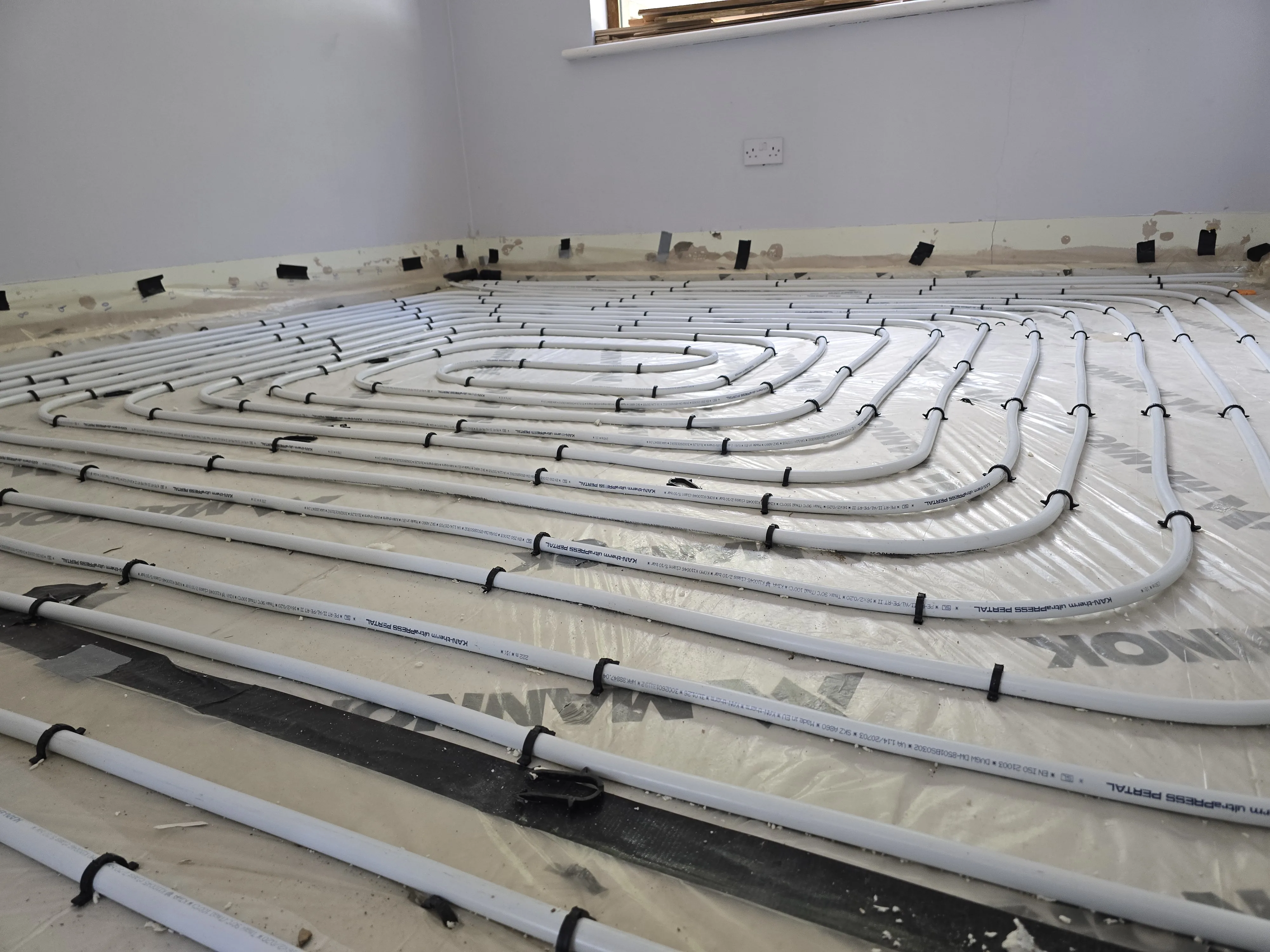 Heating system plant layout detail
