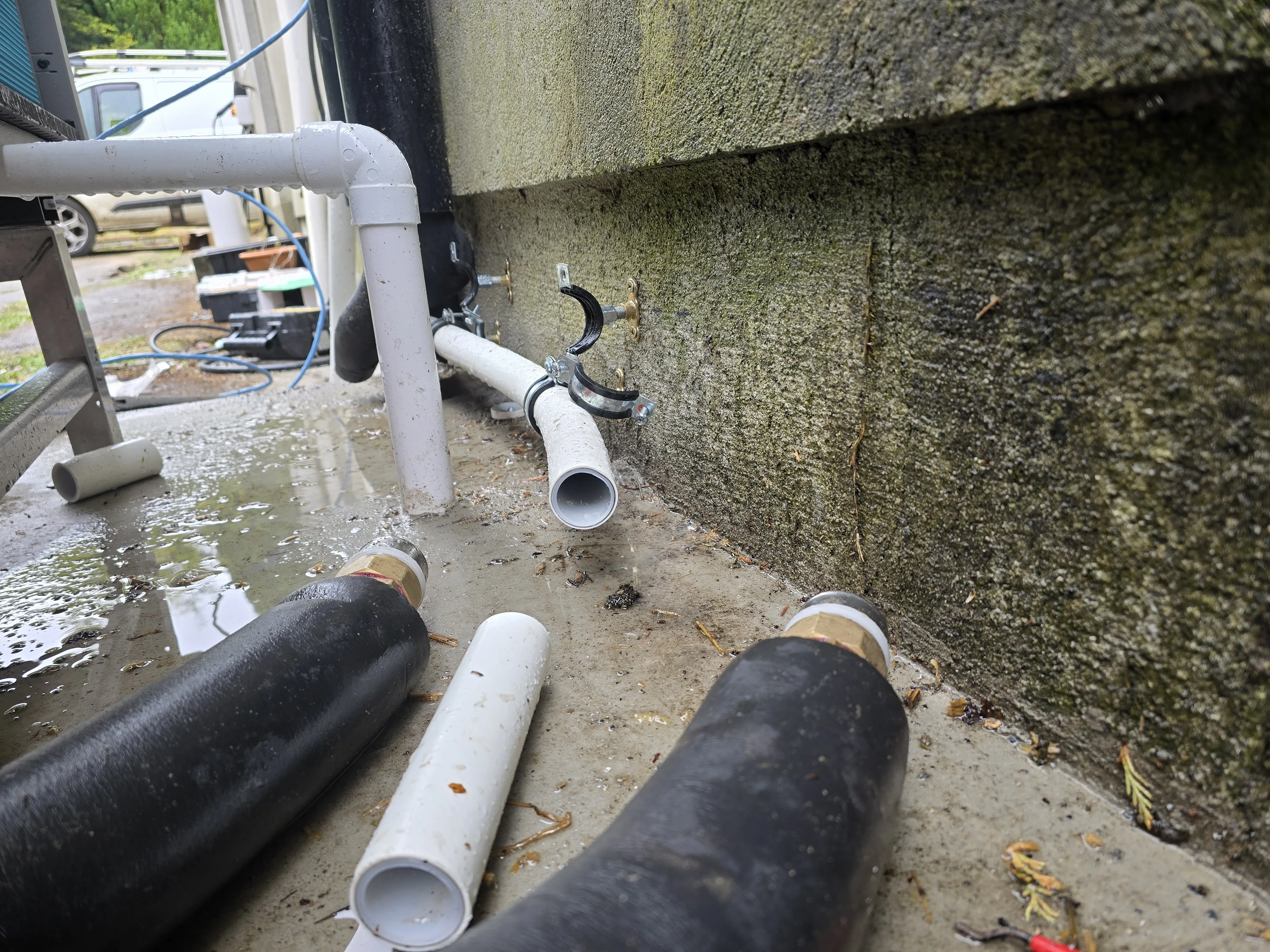 Heat pump installation detail