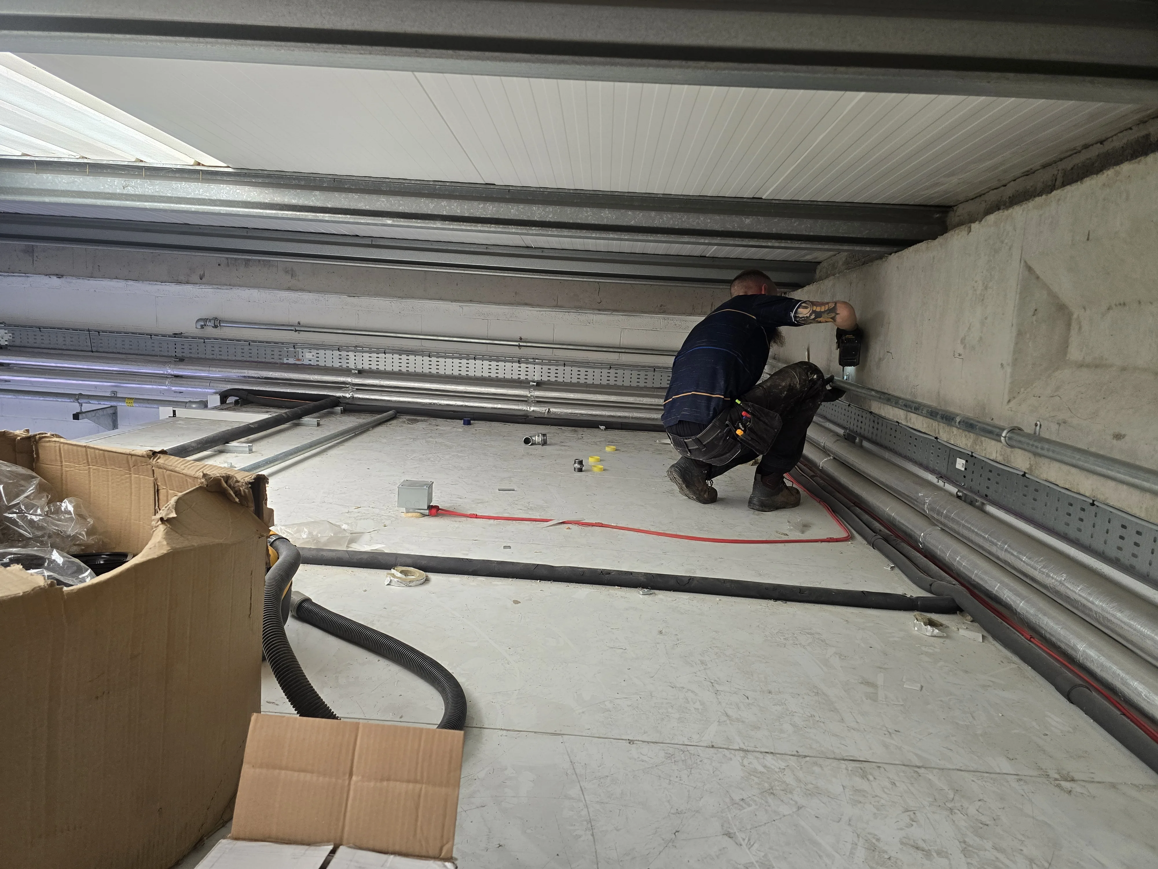 DPH technician carrying out specialist heating works