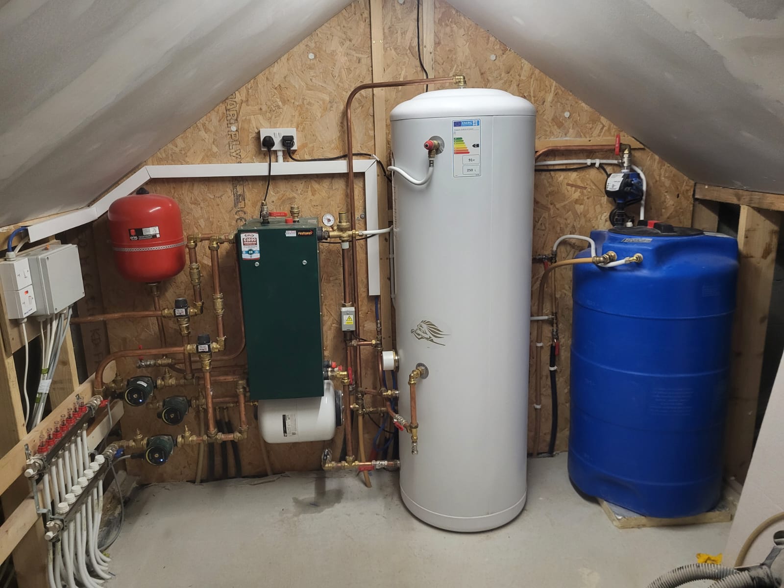 Commissioned plant room setup