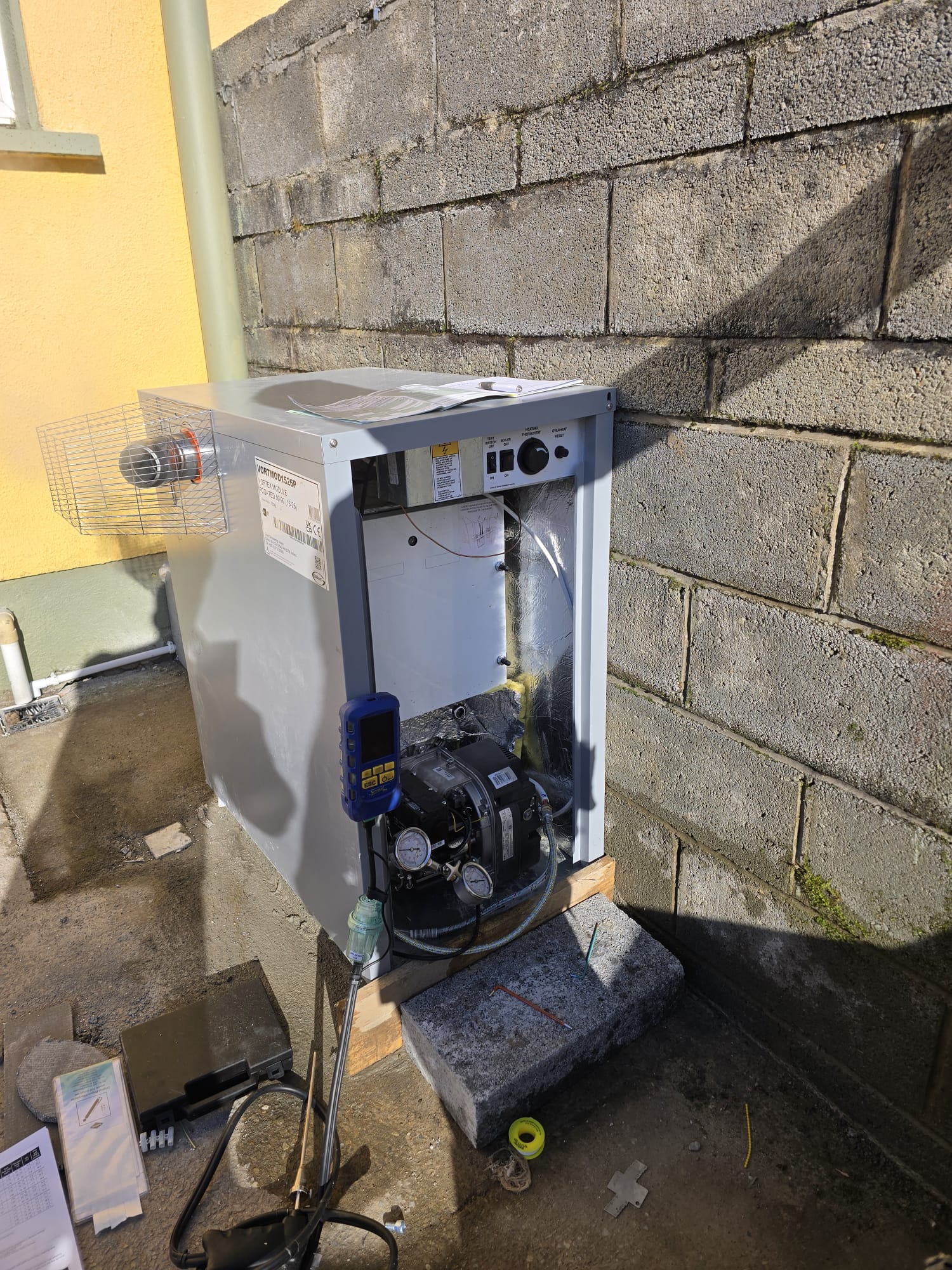 Boiler and plant room installation